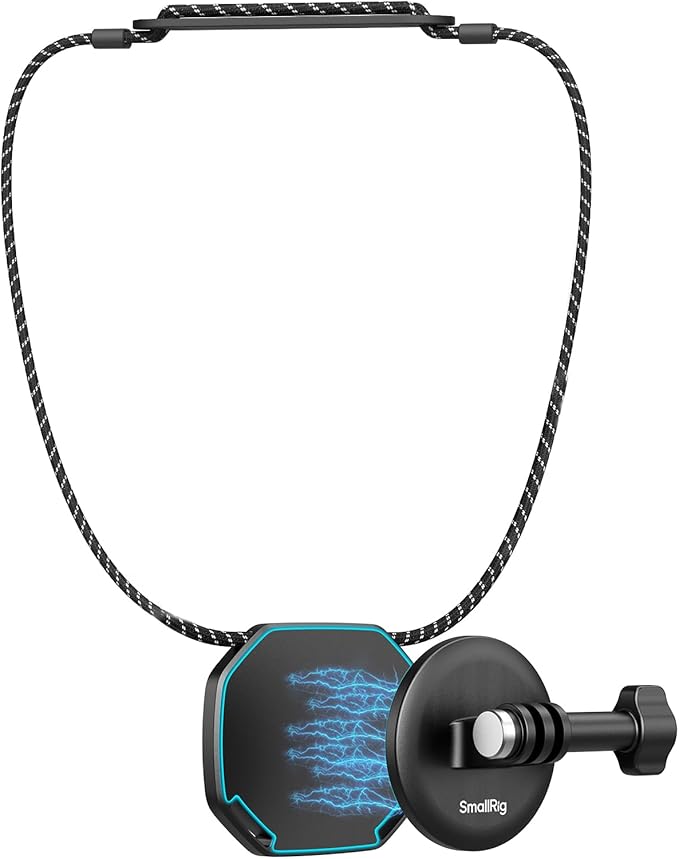 SMALLRIG Magnetic Neck Mount for Action Cameras, Quick Release Chest Mount by SmallRig