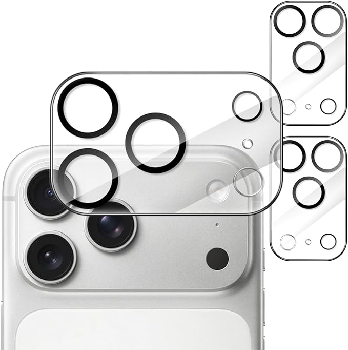 JETech Camera Lens Protector for iPhone 17 Pro 6.3-Inch, 9H Tempered Glass by JETech
