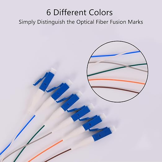 4Pcs 1.5 Meter LC Cable, SingleMode 9/125 Fiber Pigtail - Image 4