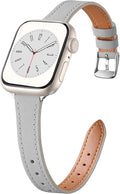Charlam Slim Leather Band Compatible by Charlam
