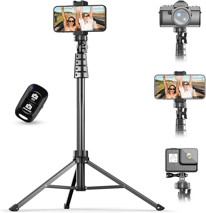 UBeesize 72" Phone Tripod & Selfie Stick, Camera Tripod Stand by UBeesize