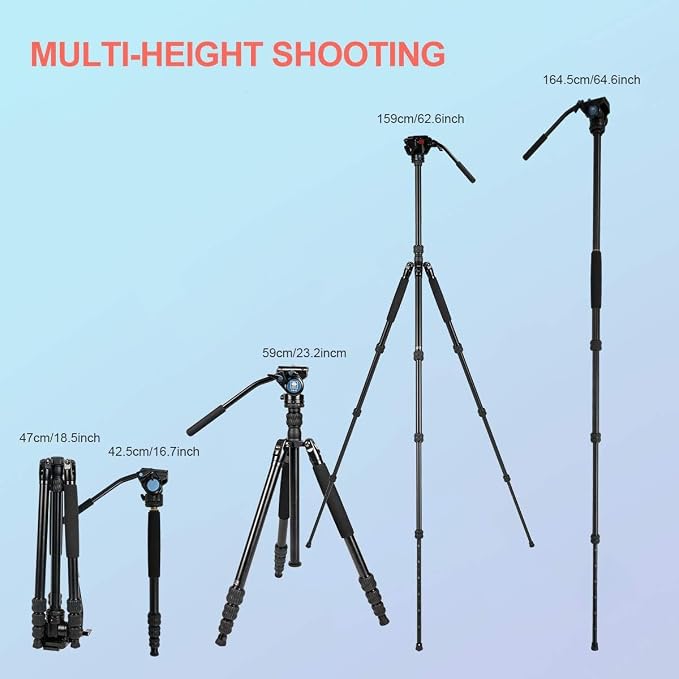 SIRUI Aluminum Camera Tripod Monopod - Image 6