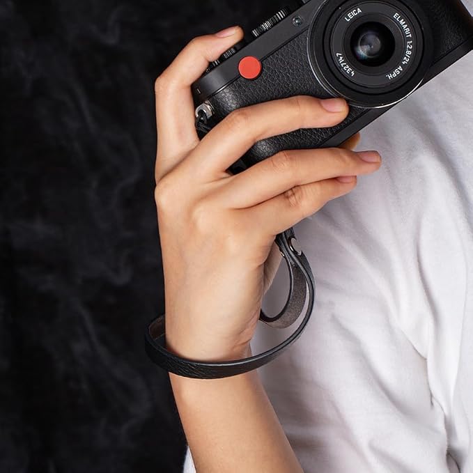 Vintage Minimalist Leather Camera Neck Shoulder Strap - Image 6