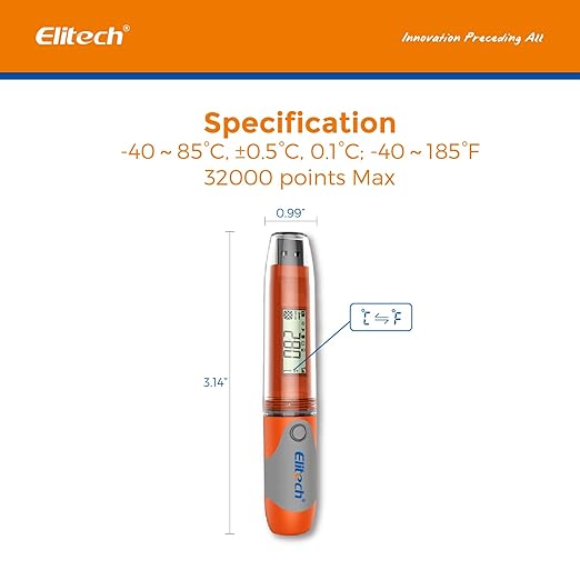 Elitech RC-51 Digital Temperature Data Logger USB Reusable 32000 Points - Image 5