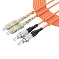 OM1 Multimode Duplex Fiber Patch Cable, SC/UPC to FC/UPC, 62.5/125μm 75M/246FT by lidkew