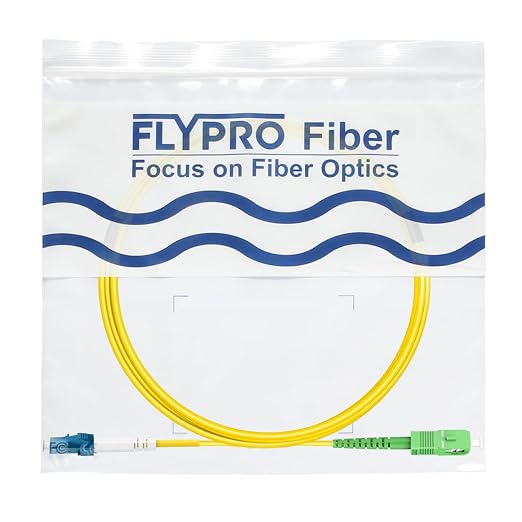 FLYPROFiber- OS2 3M/10ft LC/UPC to SC/APC Fiber Path Cable, Single Mode Fiber - Image 7