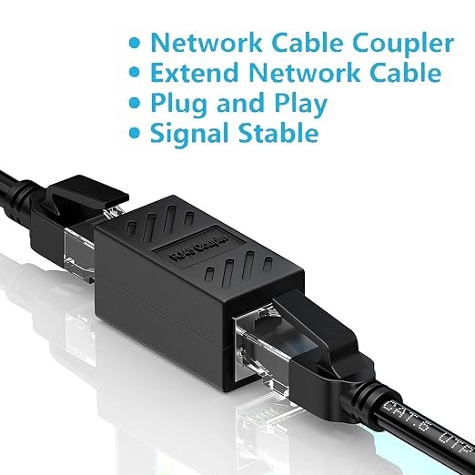 ZUZONG RJ45 Coupler, in Line Coupler Ethernet Coupler Cat8/ Cat7/ Cat6/ Cat5e/ - Image 2