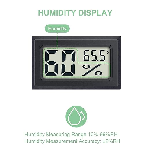 8 Pack Mini Indoor Temperature Humidity Meter Gauge Thermometer Hygrometer LCD - Image 4