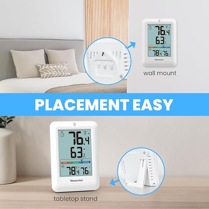 Newentor Indoor Outdoor Thermometer Wireless, Weather Station - Image 7