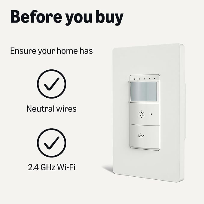 Amazon Basics Smart Motion Sensor Dimmer Switch, Works - Image 6