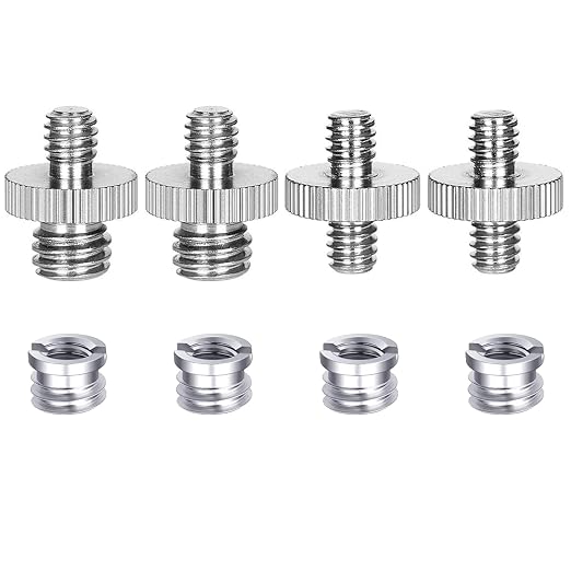 8PCS 1/4 Inch to 3/8 Inch Male Camera Screw Mount Adapter, Tripod Screw Adapter - Image 7