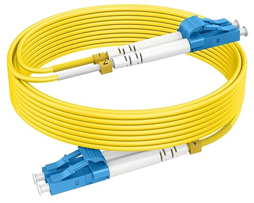 LC to LC Single Mode Fiber Patch Cables, 200ft OS2 Fiber Jumper, Options by RamboCables