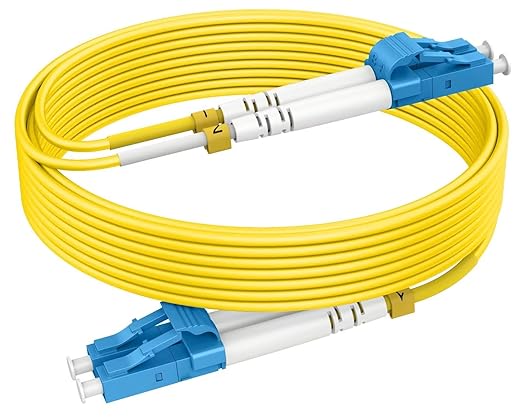 OS2 LC to LC Single Mode Fiber Patch Cables 4m, Options 7inch~1000ft, SM by RamboCables