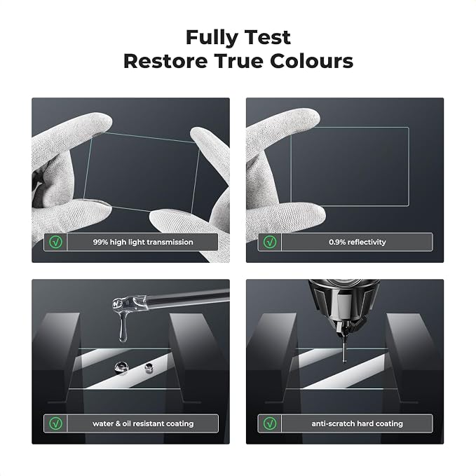 K&F CONCEPT 3pcs Screen Protector & Hot Shoe Cover Compatible - Image 2