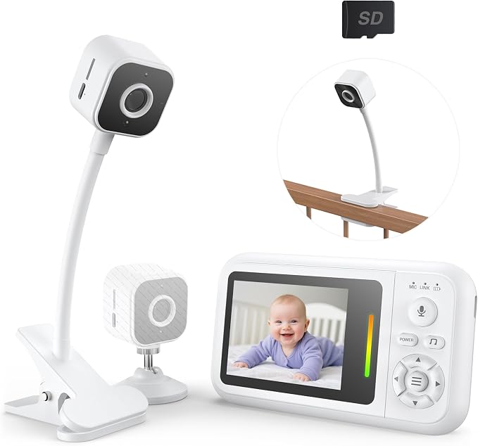 NUOTUN Baby Monitor with Camera and Audio, Baby Monitor No Wifi with Clip by NUOTUN
