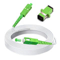 20 Meters SC/APC to SC/APC Fiber Optic Internet Cable, Armored Single Mode by Bangun