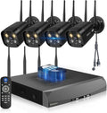《Dual Antennas & 130°Wide Angle》Wireless Security Camera System Outdoor by OHWOAI