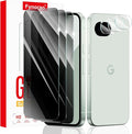 3+3-Pack, Privacy Screen Protector and Camera Lens Protector by ScreenProtectorCase