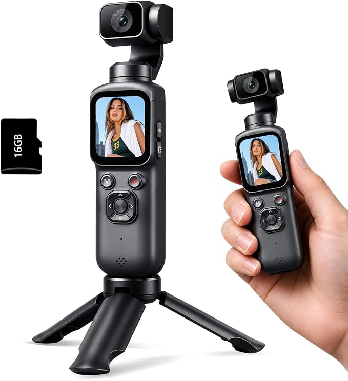 4K Vlogging Camera for YouTube, 75MP Pocket Digital Camera by Unknown