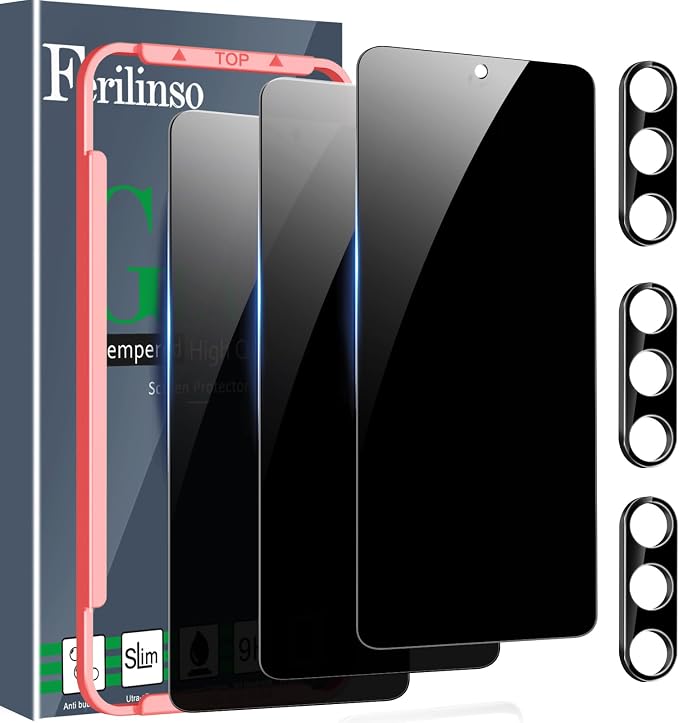 Ferilinso 3 Pack Privacy Screen Protector by Ferilinso