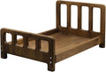 Newborn Photography Props Bed Prop Brown – Rustic Mini Wooden Bed by Skumfidus