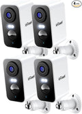 ieGeek Security Cameras Wireless Outdoor 4pcs, 2K 3MP Battery Powered WiFi by ieGeek