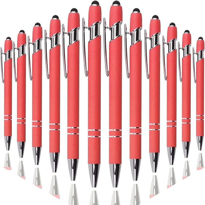 Oddmoal Ballpoint Pen with Stylus Tip, Soft Touch Click Metal Pen, 1.0mm Medium by Oddmoal