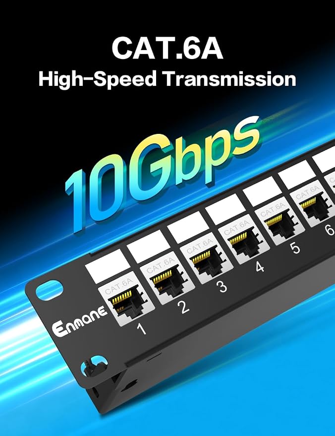 12 Port Keystone Patch Panel CAT6a - Image 5