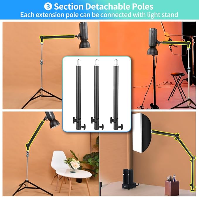 Heavy Duty Overhead Camera Desk Mount Stand 14.5"-41" - Image 3