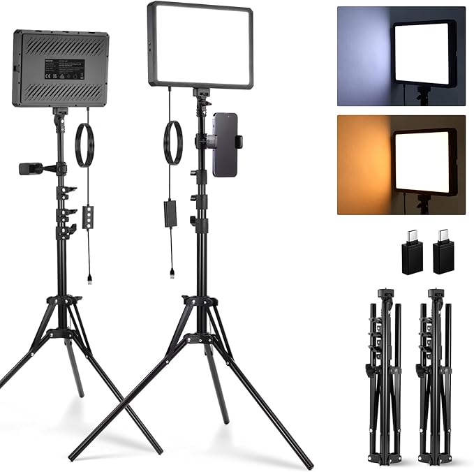 NEEWER Basics 2Pcs LED Video Light Panel by Neewer
