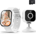 NUOTUN Baby Monitor with Camera and Audio Watch, Wearable Portable 2'' HD Baby by NUOTUN