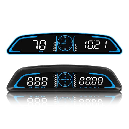 MH Heads Up Display for Car, Digital GPS Speedometer, 5.5 inch HUD GPS Speed by MH