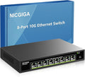 8 Port 10G Ethernet Switch Unmanaged, by NICGIGA