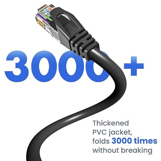 Cat 6 Ethernet Cable 200 ft, 10Gbps High Speed Ethernet Cable, Outdoor&Indoor - Image 8
