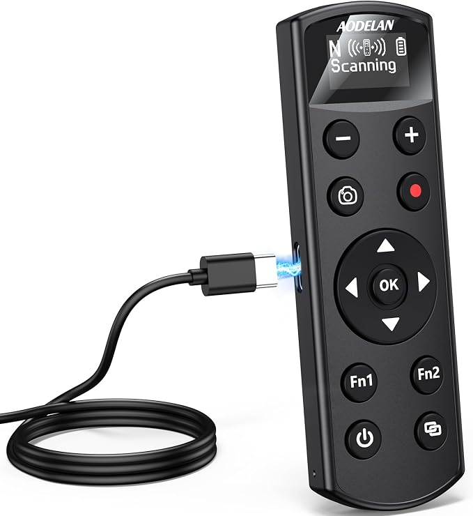 for Nikon Cameras Rechargeable Wireless Remote Control, Shutter Release by AODELAN