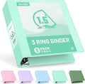 Sooez BinderX Extra Durable 1.5 Inch 3-Ring Binder, Holds 400 Sheets of 8.5x11 by Sooez