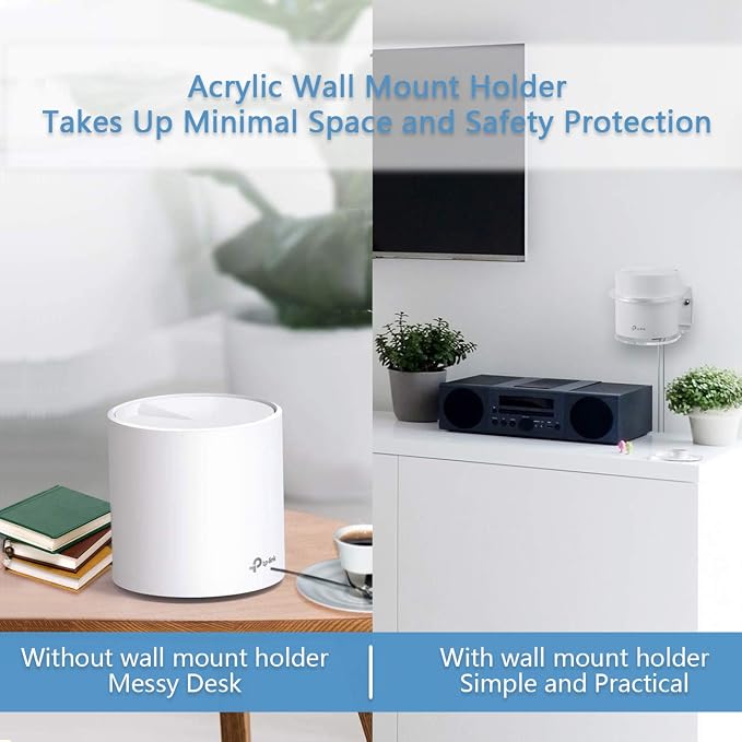 Wall Mount Holder for TP-Link Deco X20/X55/Pro/X60/X68 WiFi 6 Mesh WiFi Whole - Image 2