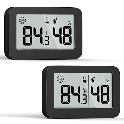 DOOMAY Mini Hygrometer Indoor Thermometer, Digital Humidity Gauge by DOOMAY