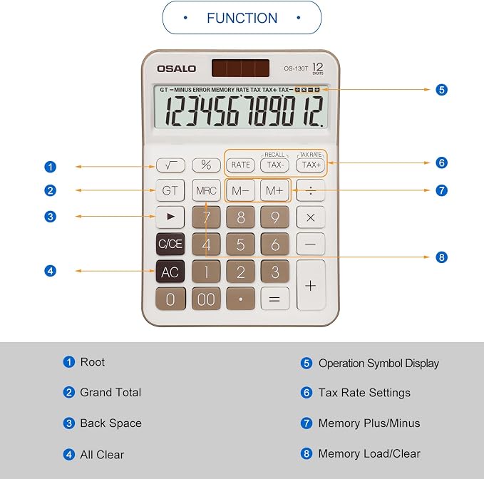 Pendancy 12 Digit Office Calculator Desktop - Image 5