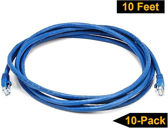 iMBAPrice 10' Cat5e Network Ethernet Patch Cable, 10 Pack - Image 5