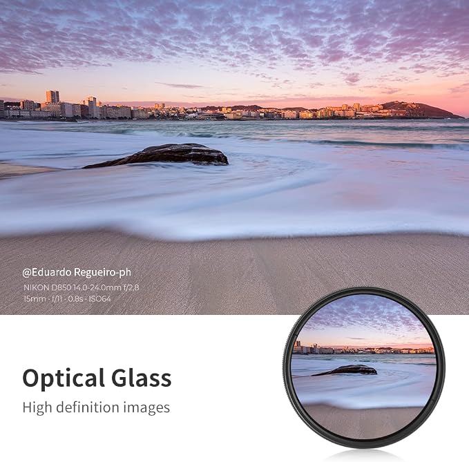 K&F CONCEPT 82mm Variable ND2-ND400 ND Lens Filter - Image 4