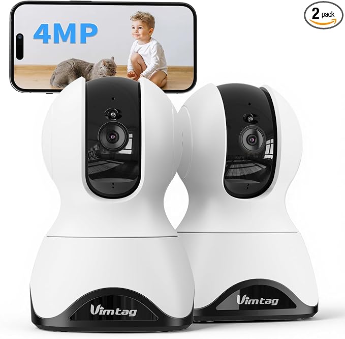 VIMTAG 2.5K 4MP Pan/Tilt Pet Camera Indoor by Vimtag