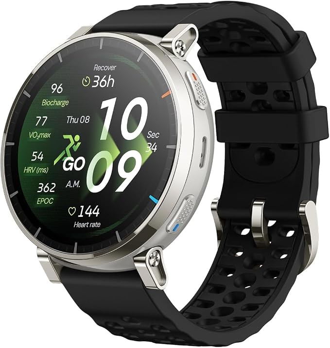 Amazfit Active 3 Premium GPS Running Smart Watch, 1.32" AMOLED Sapphire Display - Image 4