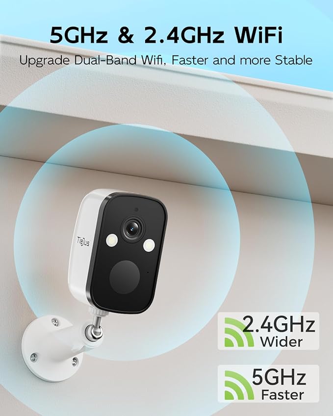 2K Solar Security Cameras Wireless Outdoor, 2.4G/5G WiFi, Powered by Sun - Image 2