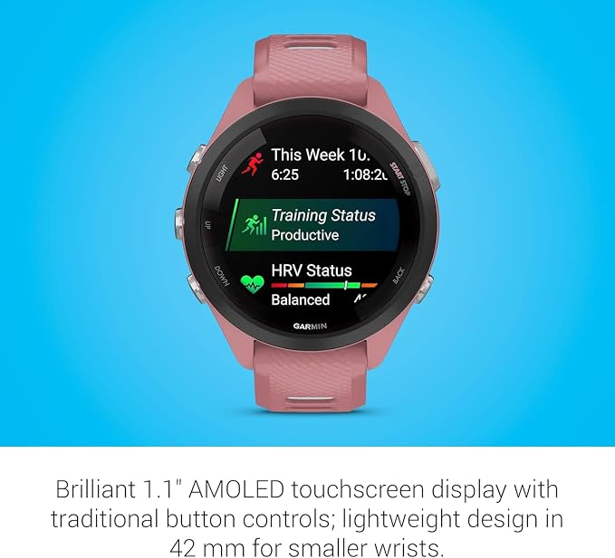 Garmin Forerunner 265S Running Smartwatch, Colorful AMOLED Display, Training - Image 3