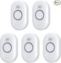 5 Pack Water Leak Detectors for Home, 100dB Water Sensor Alarm for Basement by METAK