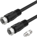 Short Coaxial Cable, 1ft Coax Cable RG6 F Cord 75 Ohm by Ullnosoo
