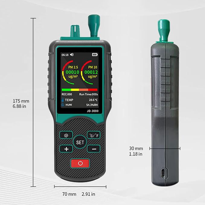 Dust Particle Counter Handheld Aerosol Dust Monitor Air Quality Detection - Image 2