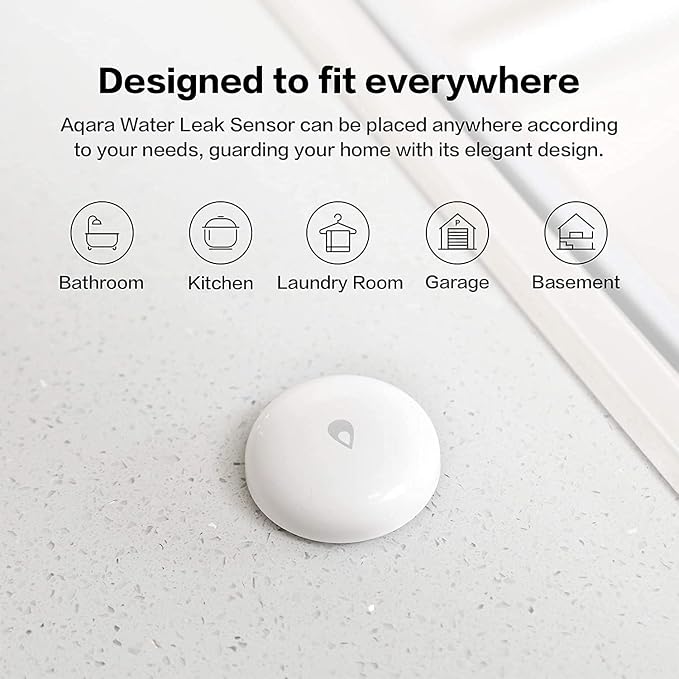 Aqara Water Leak Sensor 3 Pack & Zigbee Hub Kits, Zigbee Wireless Water Leak - Image 4
