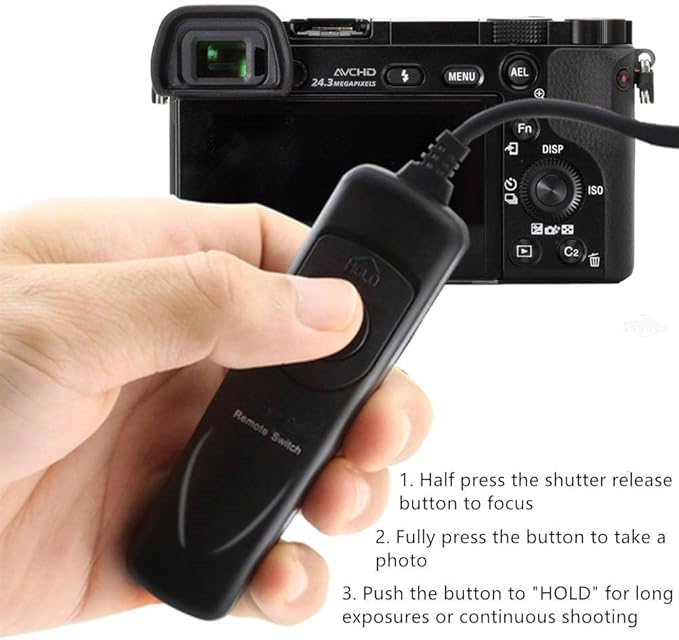 Shutter Release Cable Cord Wired Remote Control Switch Compatible - Image 5